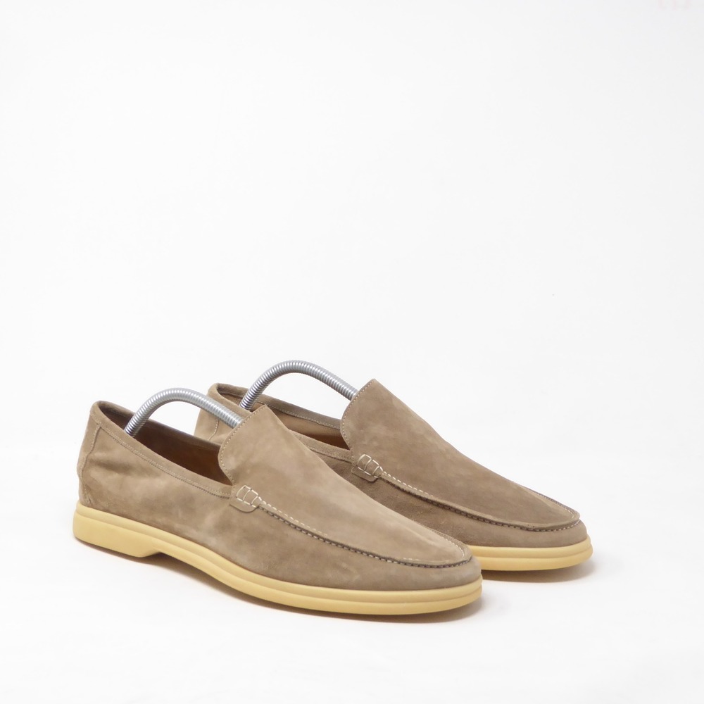 Mezlan Mens Loafers Tan Beige Slip On Dress Shoes Suede Vale Slip On 10.5 M